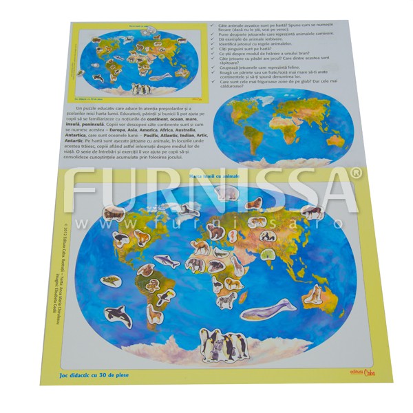 Harta lumii cu Animale