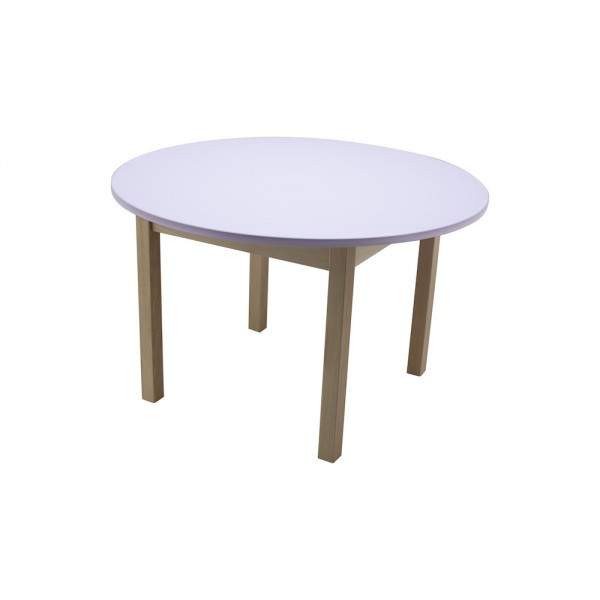 Masa Gradinita Lemn Rotunda, H=530 MM,  Mov