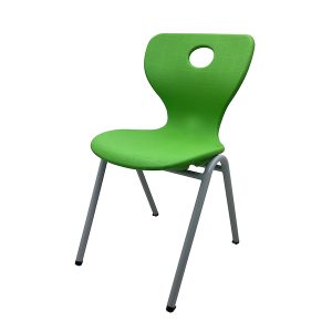 Scaun scolar plastic, scoica – confort, verde