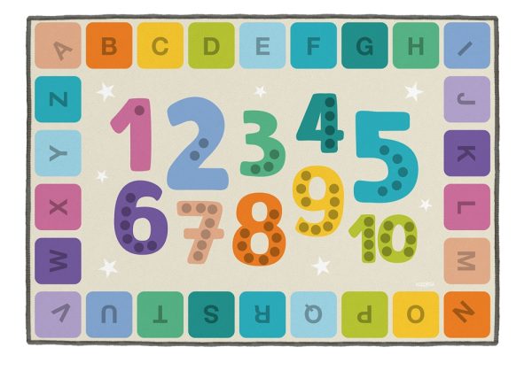 Covor gradinita Invata numerele si literele in format mare
